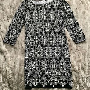 Max Studio Black & White Boho Dress